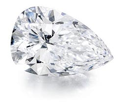 estate pear shaped diamond value
