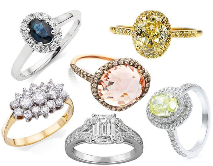 assorted estate jewelry rings